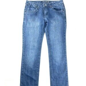 P&P Jeans Womens Sz 3/4 Light Wash Blue Jeans Mid Rise